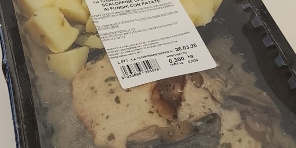 Arrosto di maiale ai funghi con patate Brambilla