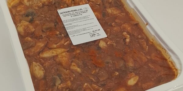 Petto di pollo ai funghi e pancetta Brambilla