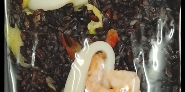 Riso nero gamberi e totani 300g Brambilla