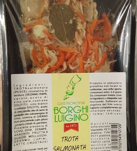 Filetto di trota in carpione 280g - Borghi